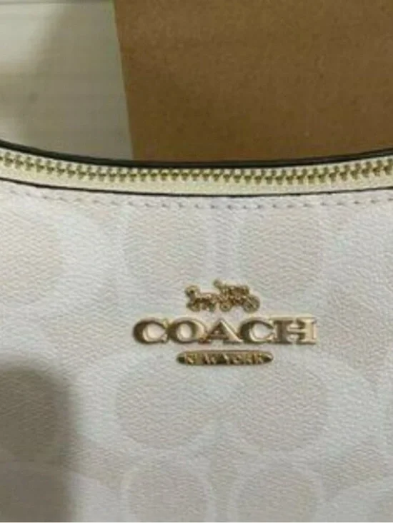NEW Coach Signature Teri Bag - White/Chalk Multi - Picture 6 of 8